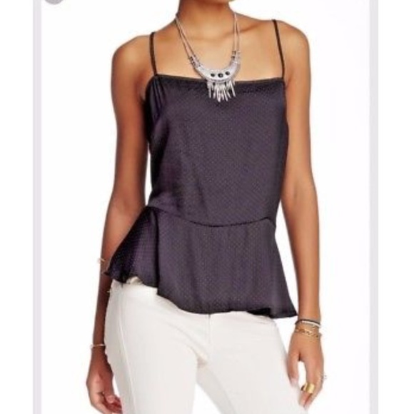 Free People Tops - Free people Polka dot black Cami sz M Free People Tops - Free people Polka dot black Cami sz M